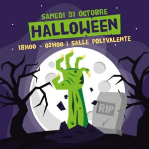 Affiche de la manifestation Halloween à Massongex